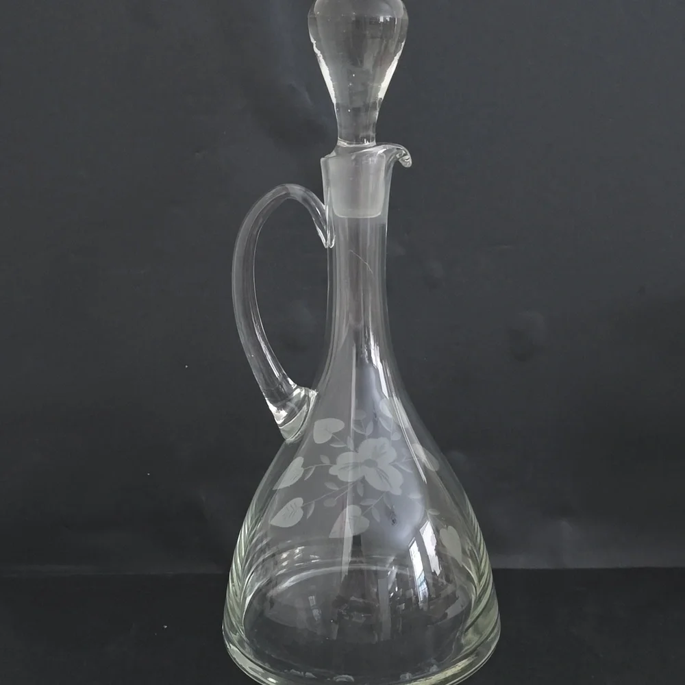 Vintage Decanter With Handle